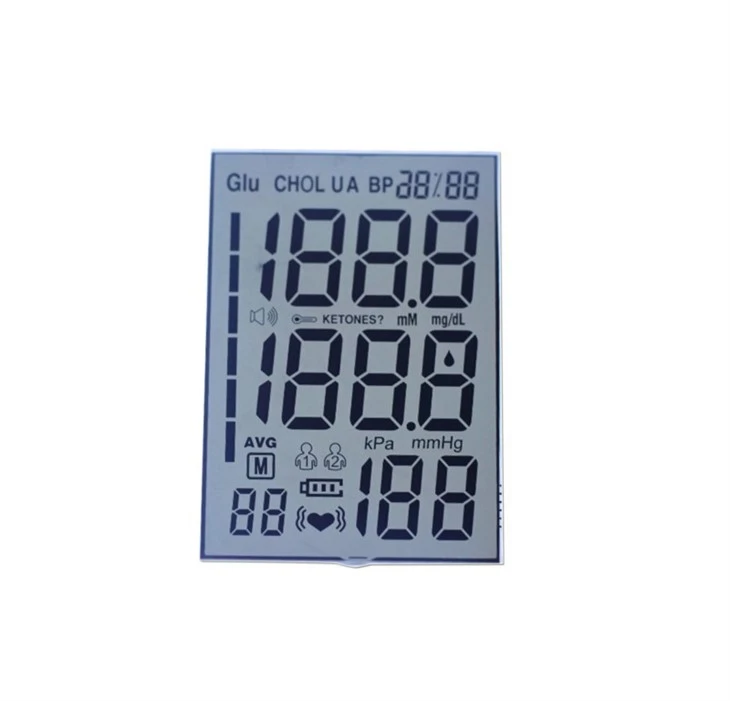 Arddangosfa LCD ar gyfer Mesurydd Pwysedd Gwaed
