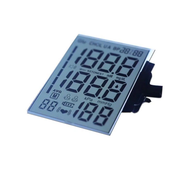 monochrome lcd display segment blood pressure meter
